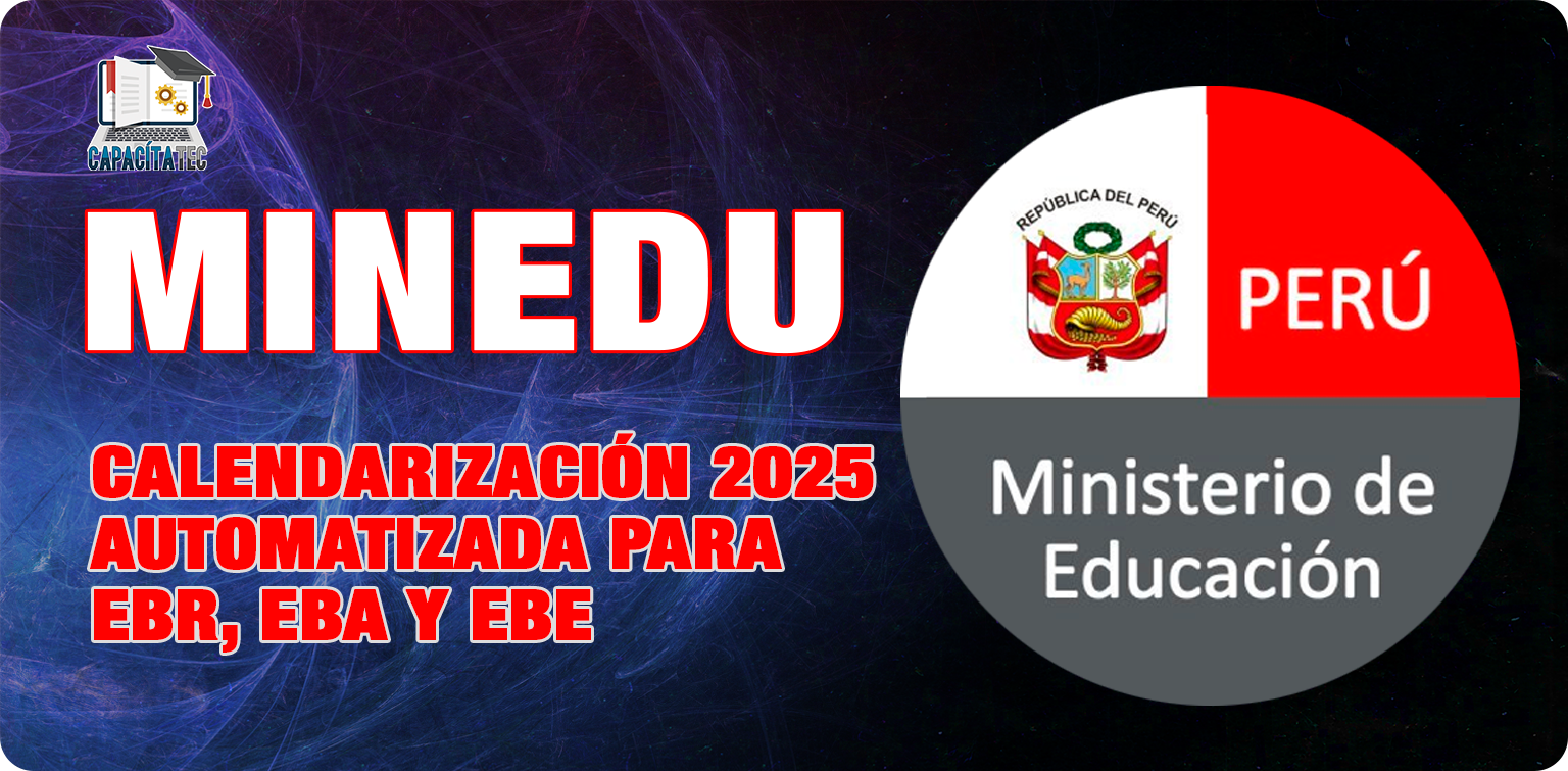 CALENDARIZACIÓN 2025 AUTOMATIZADA PARA EBR, EBA Y EBE